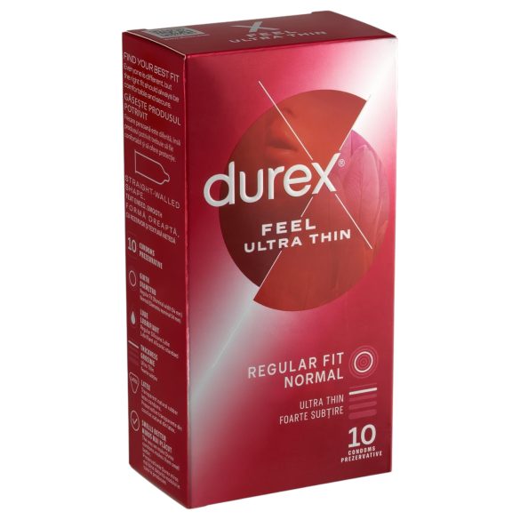Durex Feel Ultra Thin - εξαιρετικά λεπτά προφυλακτικά για φυσική αίσθηση (10τμχ)