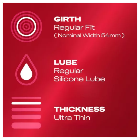 Durex - προφυλακτικά ultra thin - φυσική αίσθηση - 10 τεμάχια