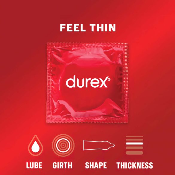 Durex Feel Thin - πραγματική ευαίσθηση προφυλακτικό (3 τεμ)