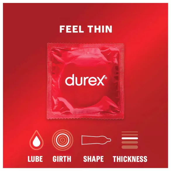 Durex Feel Thin - προφυλακτικό με φυσική αίσθηση (3 τεμ.)