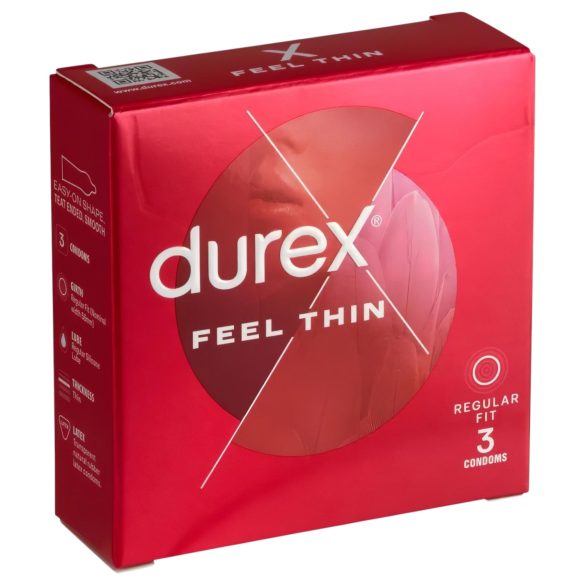 Durex Feel Thin - πραγματική ευαίσθηση προφυλακτικό (3 τεμ)