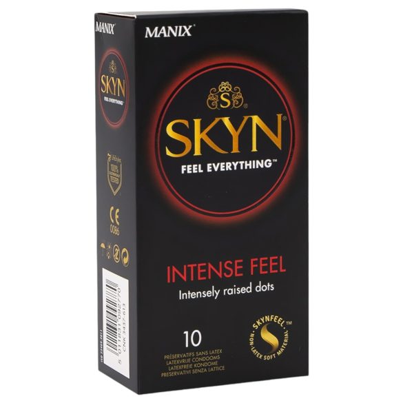 Manix SKYN Intense - προφυλακτικά χωρίς λάτεξ με κουκκίδες - 10 τεμάχια