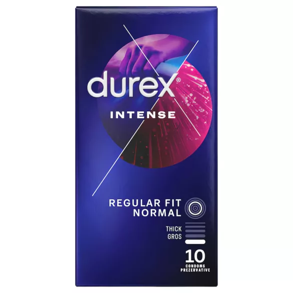 Durex Intense - προφυλακτικά με ραβδώσεις & κουκκίδες - 10 τεμάχια