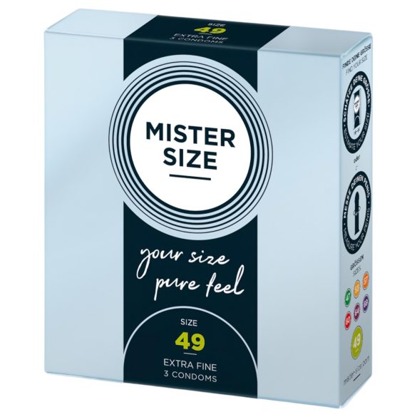 Mister Size λεπτό προφυλακτικό - 49mm (3 τεμ)