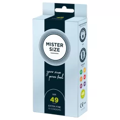   Mister Size - λεπτό προφυλακτικό - 49mm - συσκευασία 10 τεμαχίων