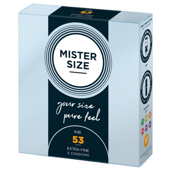 Mister Size - προφυλακτικό λεπτό 53mm - 3 τεμάχια