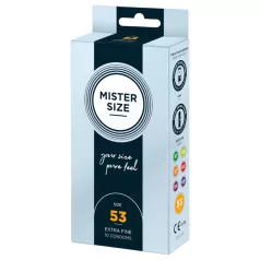   Mister Size - λεπτό προφυλακτικό - 53mm - συσκευασία 10 τεμαχίων