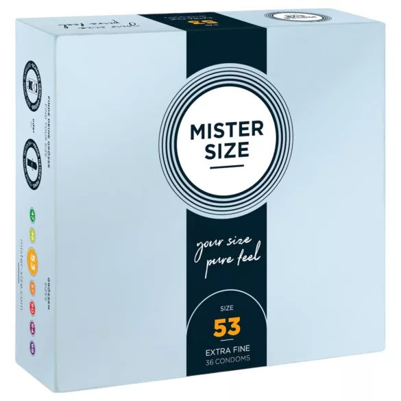 Mister Size - προφυλακτικά λεπτά - 53mm - συσκευασία 36 τεμ