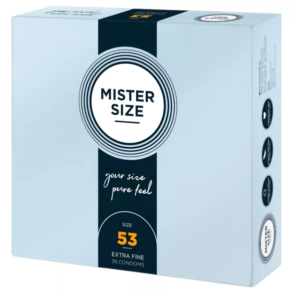 Mister Size - προφυλακτικά λεπτά - 53mm - συσκευασία 36 τεμ