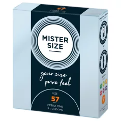   Mister Size - λεπτά προφυλακτικά - 57mm - 3 τεμ