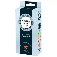   Mister Size - λεπτό προφυλακτικό - 57mm - συσκευασία 10 τεμαχίων