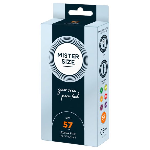 Mister Size - λεπτό προφυλακτικό - 57mm - συσκευασία 10 τεμαχίων