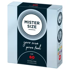   Mister Size - λεπτό προφυλακτικό - 60mm - 3 τεμάχια