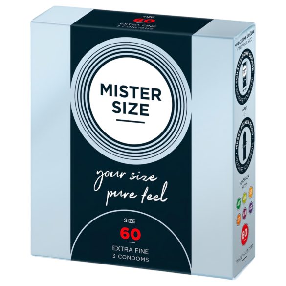 Mister Size - λεπτό προφυλακτικό - 60mm - 3 τεμάχια