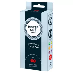   Mister Size - λεπτό προφυλακτικό - 60mm - συσκευασία 10 τεμαχίων