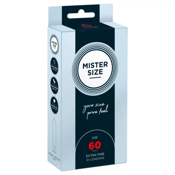 Mister Size - λεπτό προφυλακτικό - 60mm - συσκευασία 10 τεμαχίων