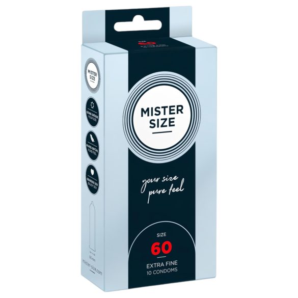 Mister Size - λεπτό προφυλακτικό - 60mm - συσκευασία 10 τεμαχίων