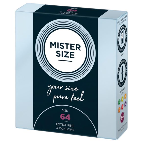 Mister Size λεπτά προφυλακτικά - 64mm (3τμχ)