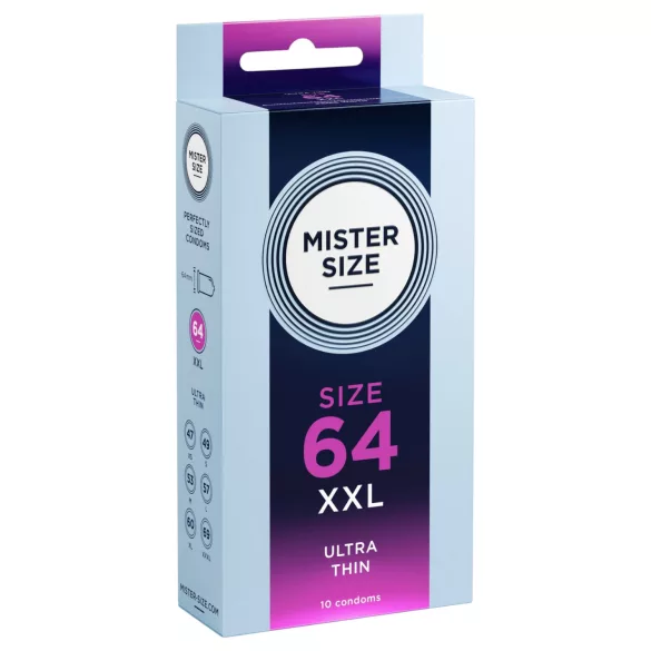 Mister Size - ανδρικό λεπτό προφυλακτικό - 64mm - 10 τεμάχια