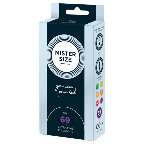 Mister Size λεπτό προφυλακτικό - 69mm (10 τεμάχια)