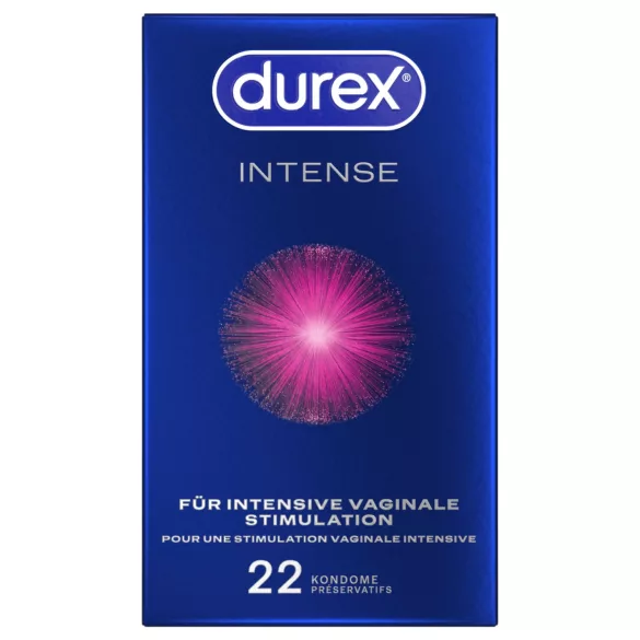 Durex Intense - Οργασμικά προφυλακτικά (22 τεμάχια)