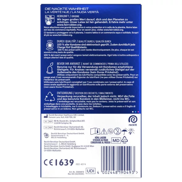 Durex Intense - Οργασμικά προφυλακτικά (10 τεμ.)