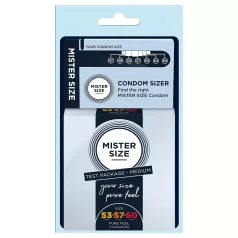   Mister Size - Προφυλακτικά δοκιμής με μετρητή πέους - 3 τεμάχια