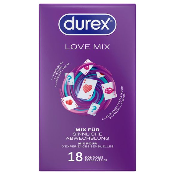 Durex Love Mix - Πακέτο Προφυλακτικών (18 τεμ)