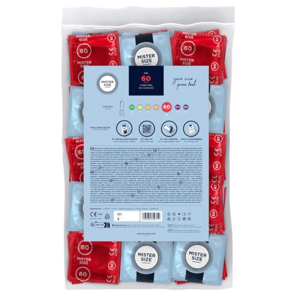 Mister Size - προφυλακτικό λεπτό - XL 60mm - συσκευασία 100 τεμ