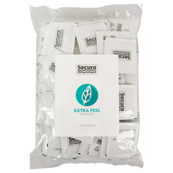 Secura Extra Feel - επιπλέον λεπτά προφυλακτικά (100 τεμάχια)