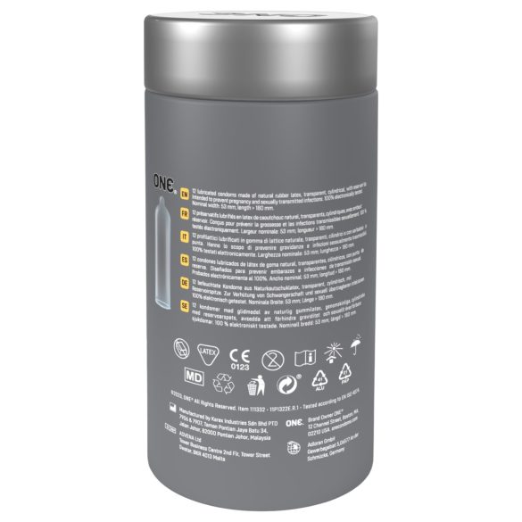 ONE - προφυλακτικά ultra λεπτά - extra thin - 12 τεμάχια