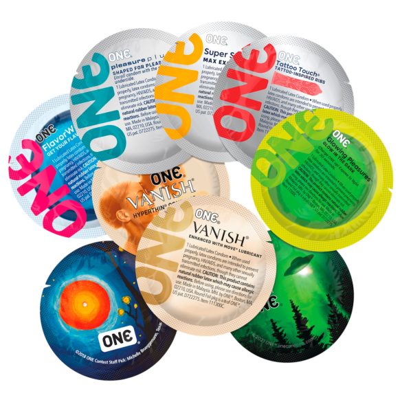 ONE - προφυλακτικά ανάμεικτων αισθήσεων - σετ 12 τεμαχίων