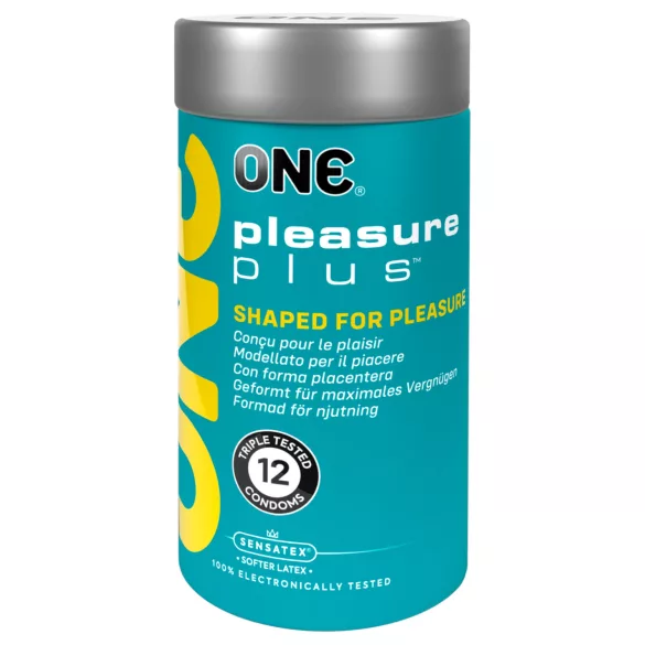 ONE Pleasure Plus - προφυλακτικά με εσωτερικές ραβδώσεις (12 τεμάχια)