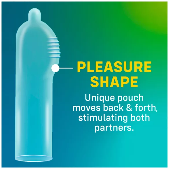 ONE Pleasure Plus - προφυλακτικά με εσωτερικές ραβδώσεις (12 τεμάχια)