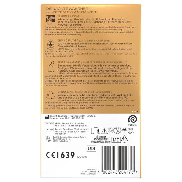 Durex Hautnah - προφυλακτικά extra λιπαντικό - 10 τεμάχια