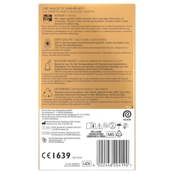 Durex - προφυλακτικά XXL - πολύ μεγάλο μέγεθος - 10 τεμάχια