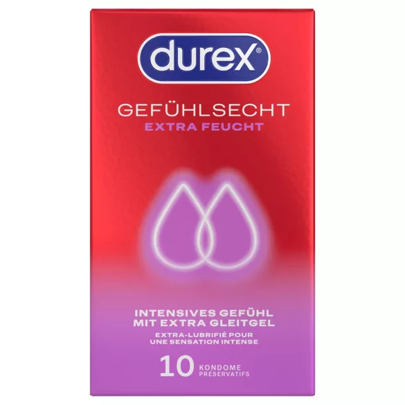 Durex - προφυλακτικά με έξτρα λιπαντικό (10 τεμ.)