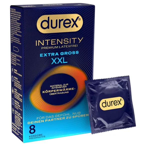 Durex Intensity XXL - προφυλακτικό χωρίς λάτεξ - 8 τεμάχια