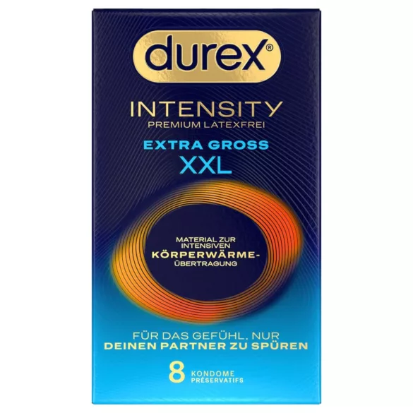 Durex Intensity XXL - προφυλακτικό χωρίς λάτεξ - 8 τεμάχια