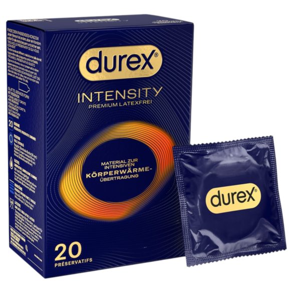 Durex Intensity - λεπτό, χωρίς λατέξ προφυλακτικά (20 τεμ)