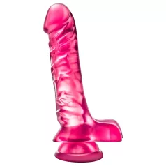   B Yours Basic 8 - ρεαλιστικό δονητής με όρχεις - 23cm ροζ