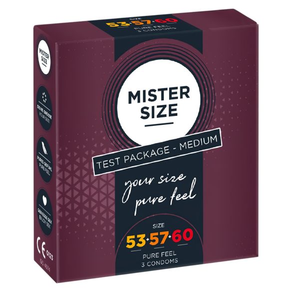 Mister Size Δοκιμαστικό Πακέτο Προφυλακτικών - 3τμχ