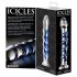 Icicles Νο. 5 - Σπειροειδής γυάλινος δονητής (διάφανο-μπλε)