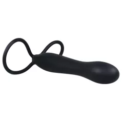   You2Toys - πρωκτικό dildo και δαχτυλίδι πέους - μαύρο