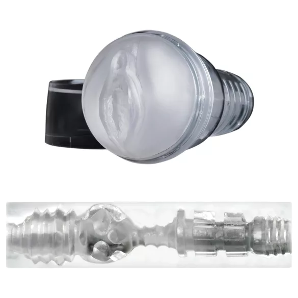 Fleshlight Ice Lady - διαφανές ομοίωμα κόλπου - κρυστάλλινη υφή