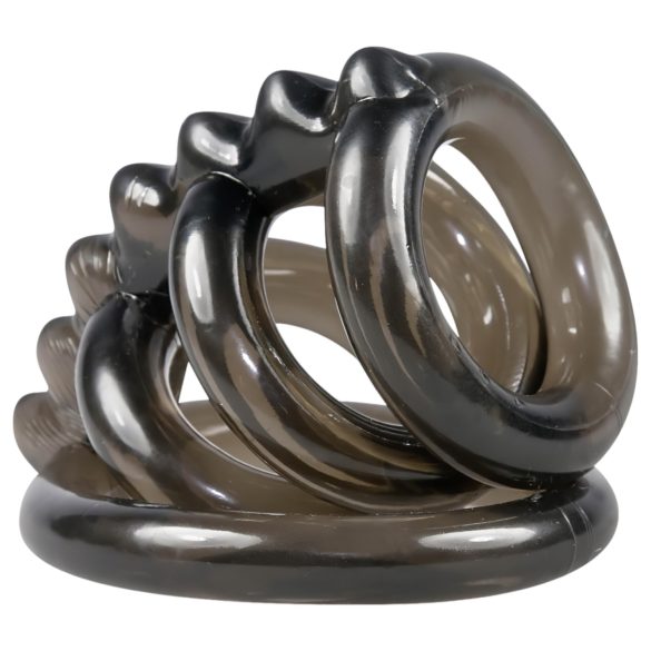 Bad Kitty - δαχτυλίδι πέους με καρφιά - τετραπλό - άνδρας