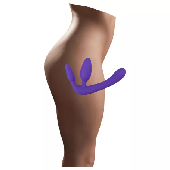 Τριπλό - ομοίωμα χωρίς ζώνη - σιλικόνη - μωβ