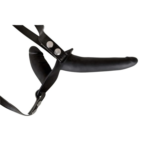 You2Toys - στραπόν με διπλό ομοίωμα πέους - σιλικόνη - μαύρο