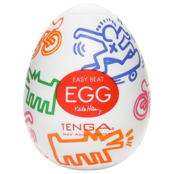 TENGA Egg Keith Haring Street - Αυγό Μασάζ (1 τεμάχιο)