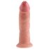 King Cock 9 - Ρεαλιστικός δονητής με βεντούζα (23cm) - Φυσικό